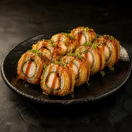 Темпура з куркою — курка в клярі під легким спайсі-соусом